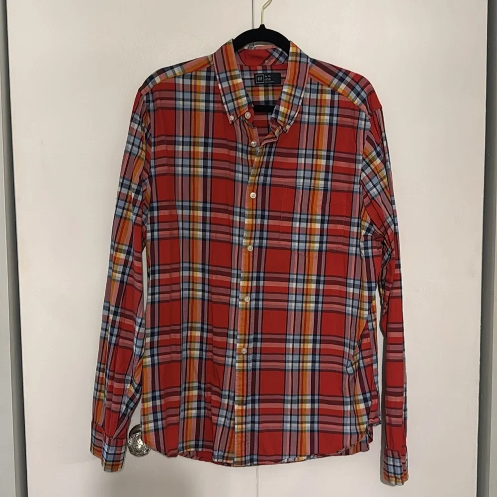 Plaid button down - Picture 2 of 5
